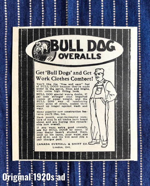{The Rite Stuff} Bulldog Wabash Discharge-dyed Pullover Work Shirt (Sulfur Black)
