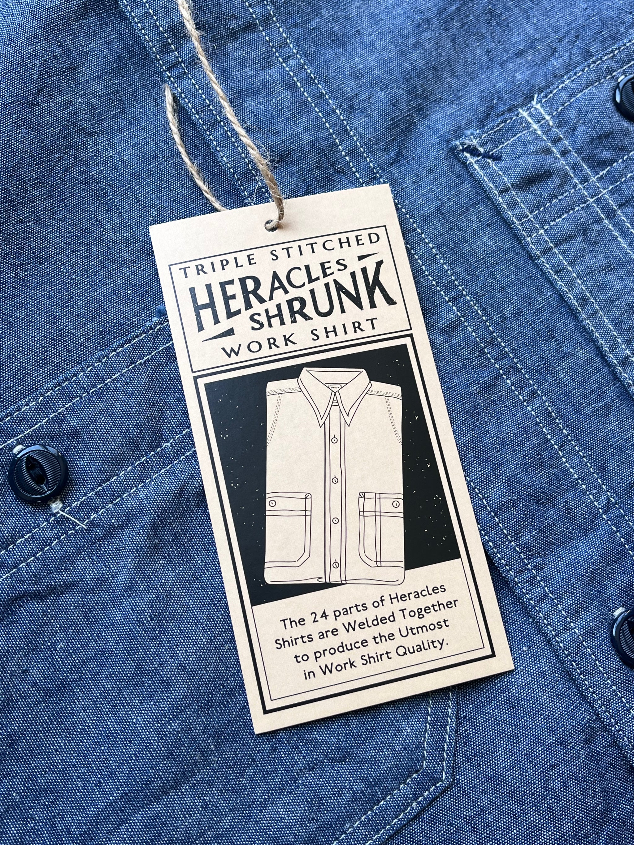 The Rite Stuff} Heracles 5 oz. Selvedge Chambray Work Shirt (Indigo)