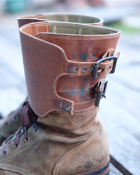 {Vintage} - US Army M43 Roughout Buckle Boots, sz. 6B (late 1940s)