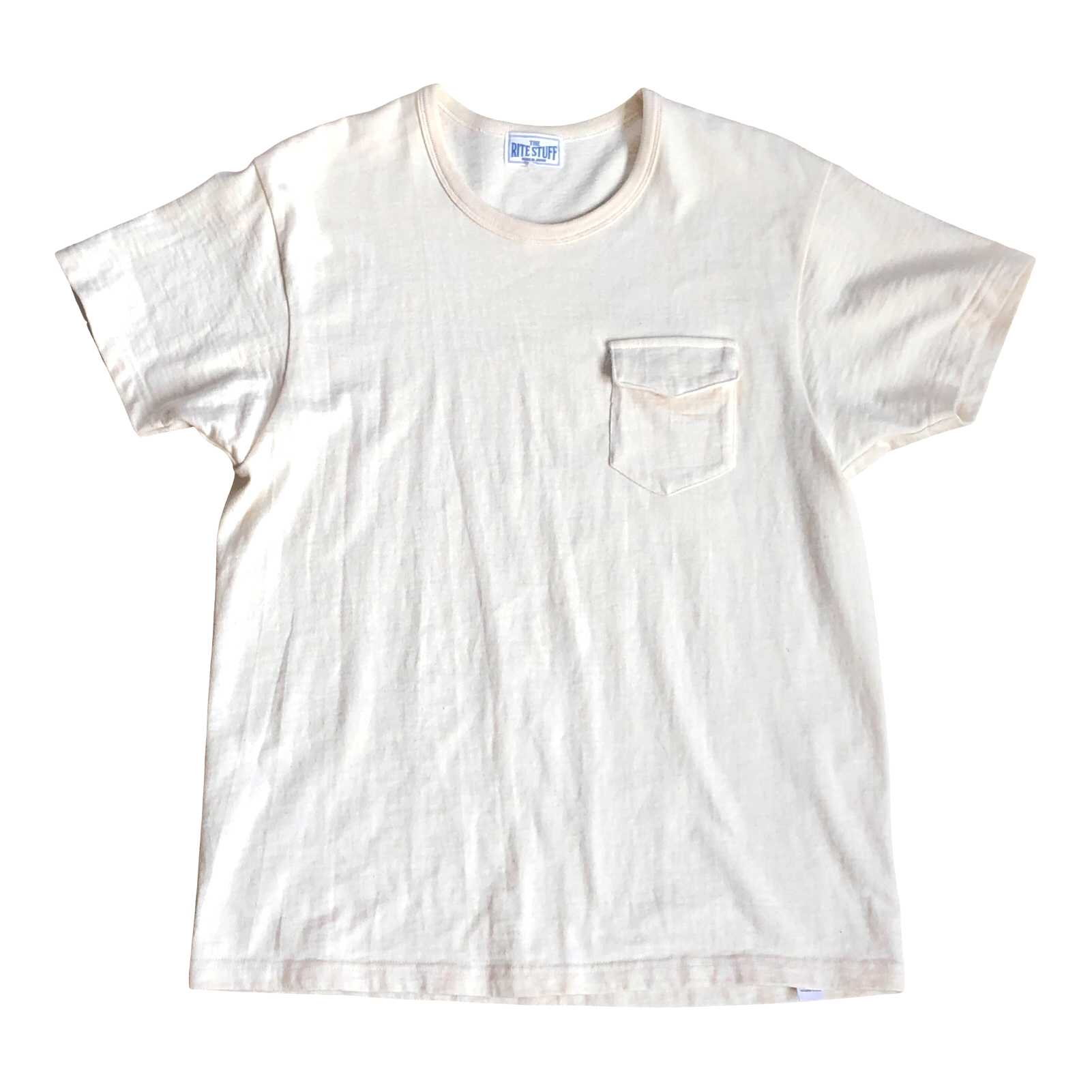 The Rite Stuff} Heavyweight 9 oz. Loopwheel Pocket Tee (Ecru)
