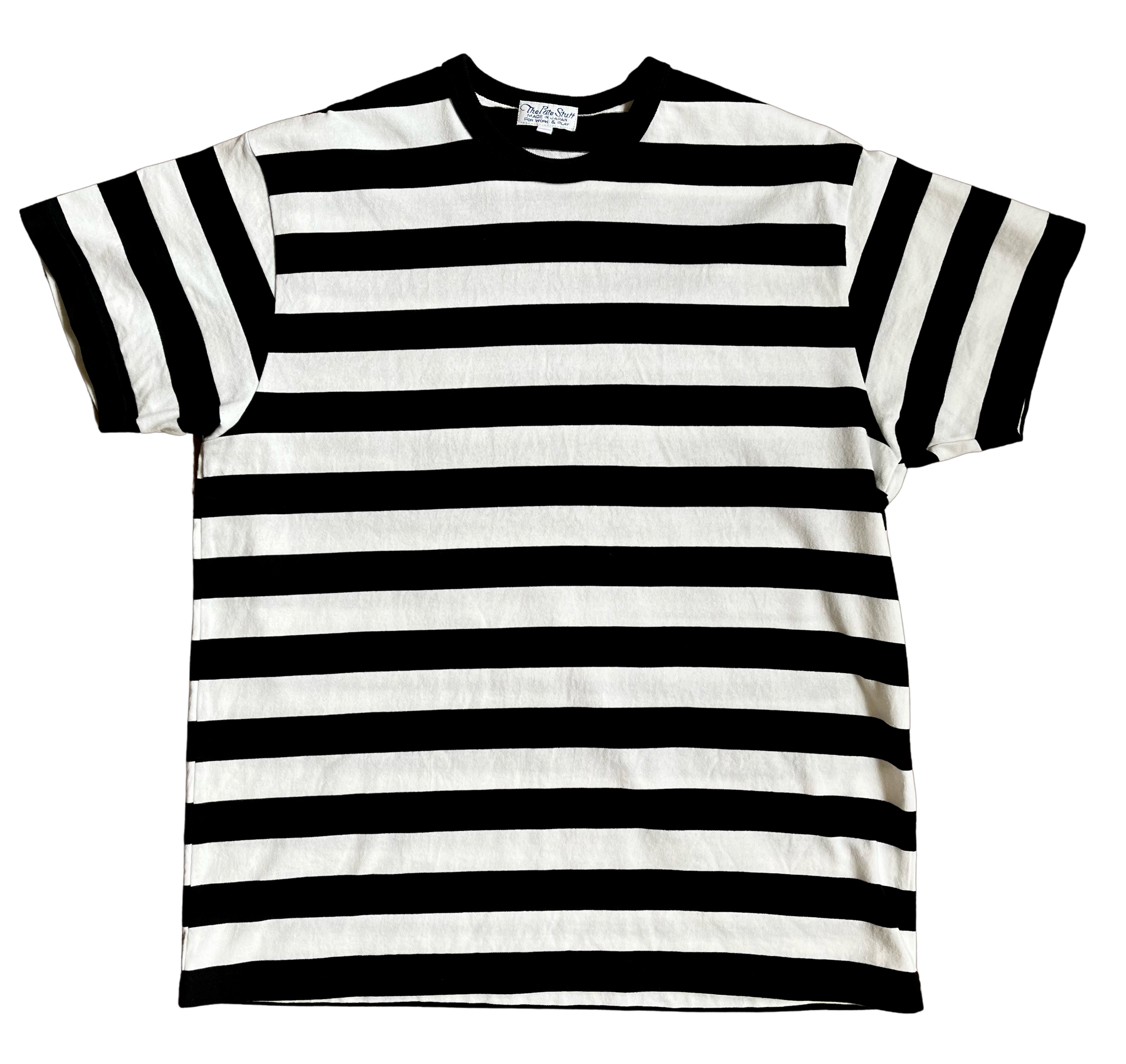 トップス Butcher products BORDER TEE Navy x White The Rite Stuff} Border Stripe Tee (Black x White)