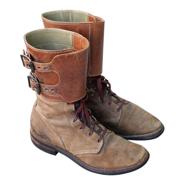 {Vintage} - US Army M43 Roughout Buckle Boots, sz. 6B (late 1940s)